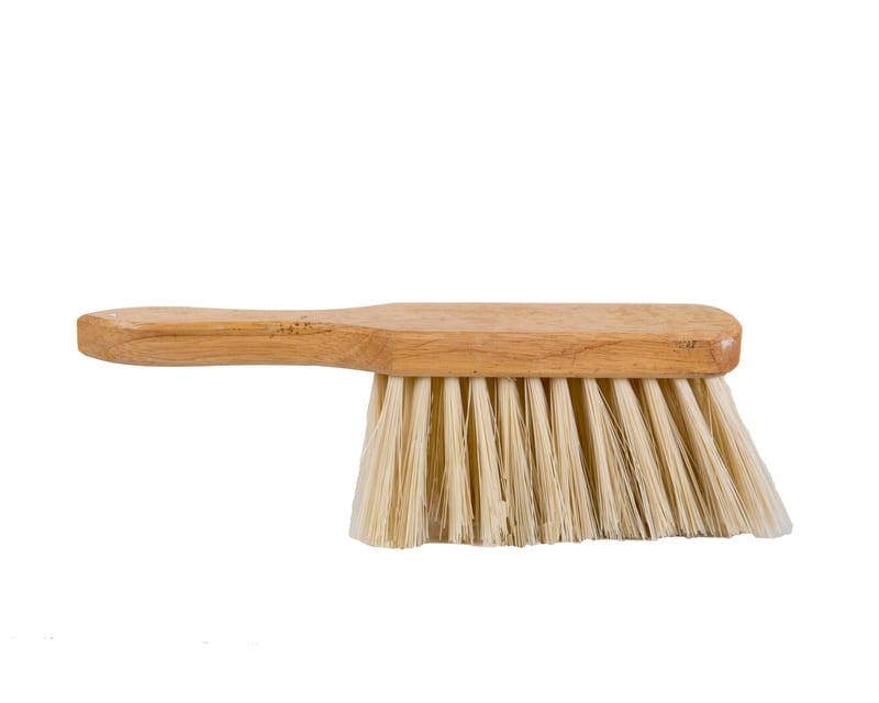 Hand Brush Soft Cream PVC, back view